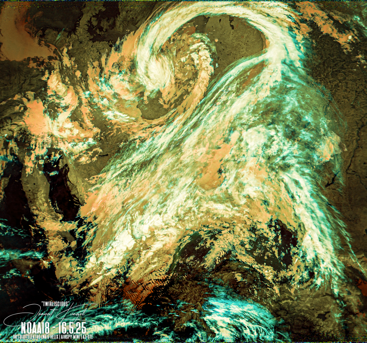 5.25 Noaa18 avhrr 3 AVHRR 3b45 IR False Color